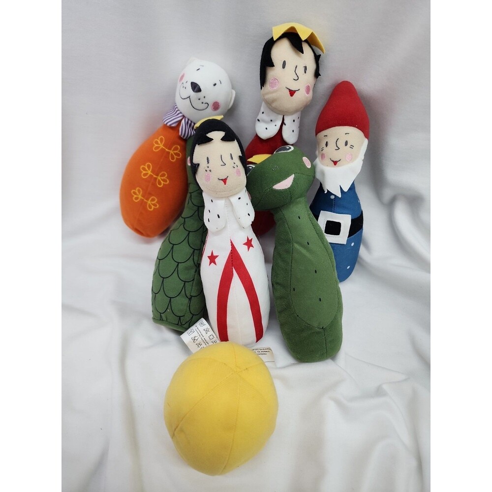 Ikea Upptrada Soft Plush Toddler Fairytale Bowling Set Read Description - Picture 8 of 10